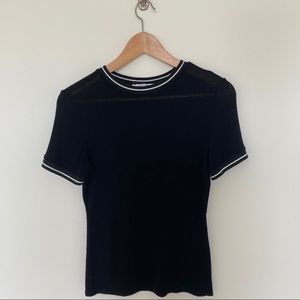 Zara Black Sweater Tee